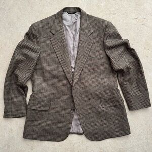 Vintage Sutter & Grant 100% Wool Plaid Blazer